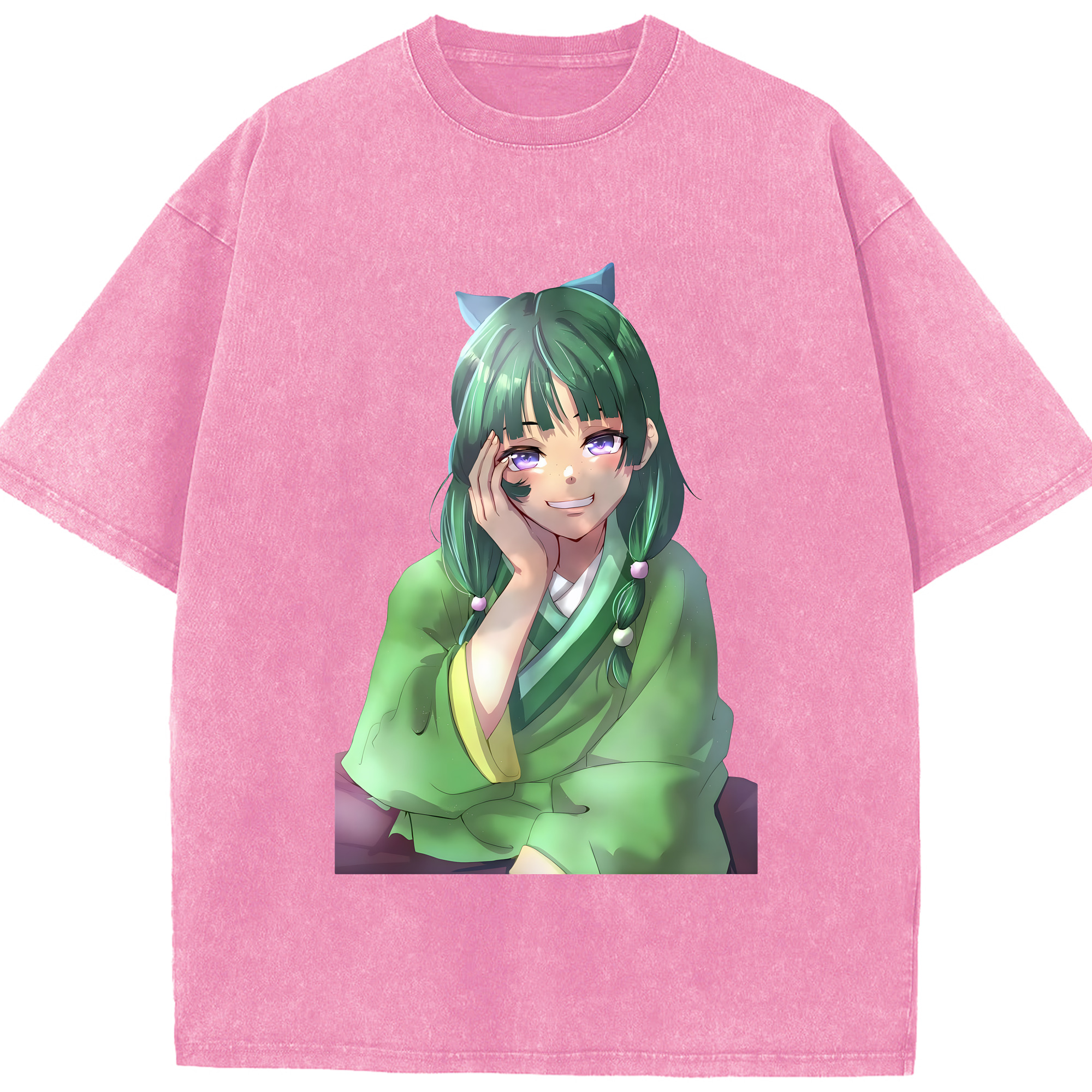 （画像用） 薬屋のひとりごと The Apothecary Diaries 綿100% ヴィンテージ風 半袖Tシャツ（フロントプリント）